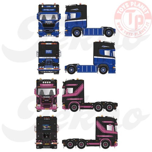 Scania R580 4x2 & Scania R580 6x2 Set Hart Transport TEKNO 86487 TEKNO