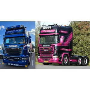 Scania R580 4x2 & Scania R580 6x2 Set Hart Transport TEKNO 86487 TEKNO