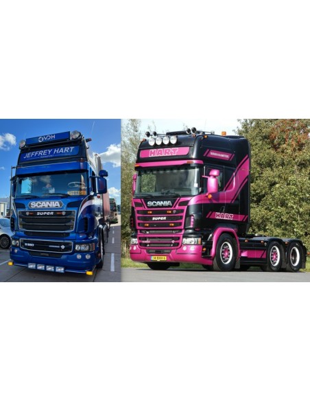 Scania R580 4x2 & Scania R580 6x2 Set Hart Transport TEKNO 86487 TEKNO