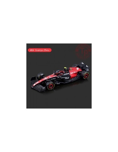 ALFA ROMEO F1 C43 TEAM STAKE N 24 MONZA ITALY GP 2023 GUANYU ZHOU 1/43 BU38085-24 BURAGO