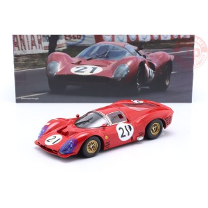 FERRARI 330 P3 4.0L V12 COUPE TEAM FERRARI SEFAC N 21 24h LE MANS 1966 LORENZO BANDINI - JEAN GUICHET 1/18 W18022001 WERK83