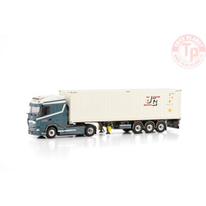 DAF XG 4X2 CONTAINER TRAILER - 3 AXLE + 40FT REEFER CONTAINER JOH. DE GROOT & ZN WSI 01-4208 WSI MODELS