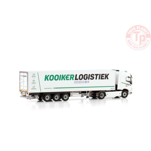 VOLVO FH4 GLOBETROTTER 4X2 BOX TRAILER - 3 AXLE - KOOIKER WSI 01-4226 WSI MODELS
