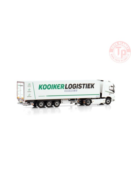 VOLVO FH4 GLOBETROTTER 4X2 BOX TRAILER - 3 AXLE - KOOIKER WSI 01-4226 WSI MODELS
