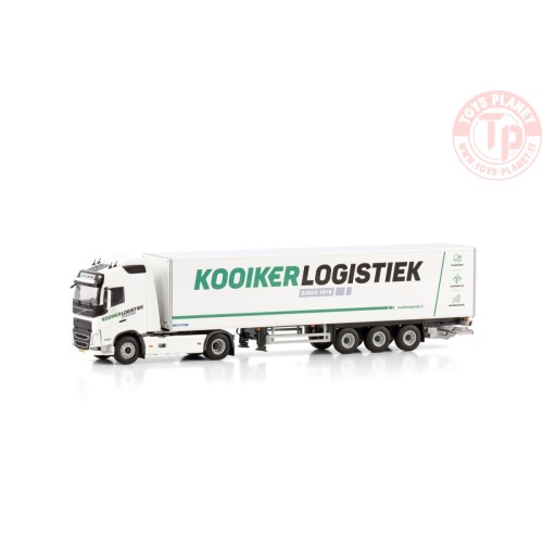 VOLVO FH4 GLOBETROTTER 4X2 BOX TRAILER - 3 AXLE - KOOIKER WSI 01-4226 WSI MODELS