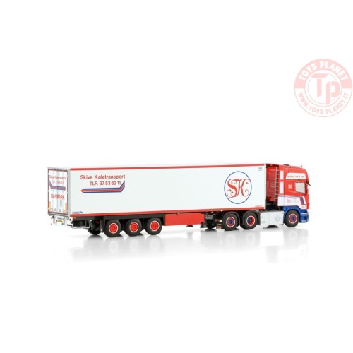 SCANIA R5 TOPLINE 6X2 TAG AXLE REEFER TRAILER - 3 AXLE SKIVE WSI 01-4278 WSI MODELS
