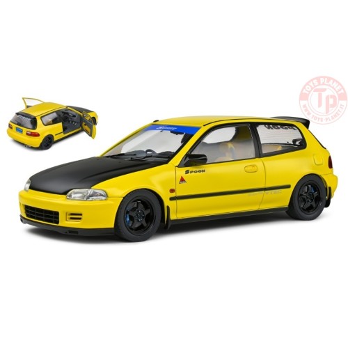 HONDA CIVIC EG6 SiR II SPOON 1991 YELLOW/BLACK 1:18 SL1810402 SOLIDO