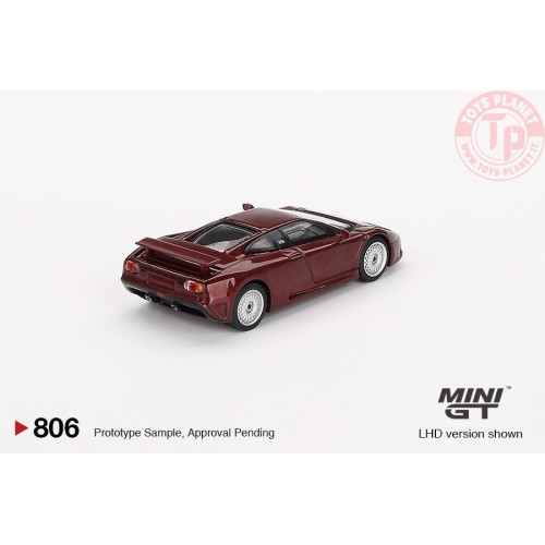 BUGATTI EB110 GT DARK RED METALLIC 1995 1:64 MGT00806-L Mini Gt