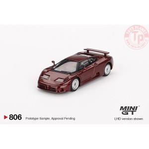 BUGATTI EB110 GT DARK RED METALLIC 1995 1:64 MGT00806-L Mini Gt