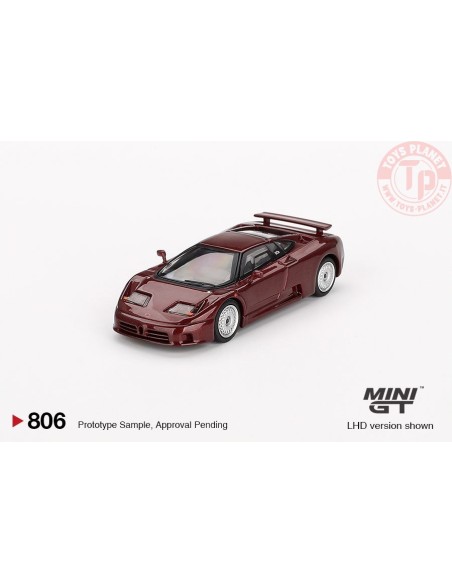 BUGATTI EB110 GT DARK RED METALLIC 1995 1:64 MGT00806-L Mini Gt