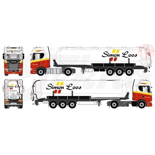 Scania Next Gen S-serie Highline met silo oplegger Simon Loos TEKNO 84750 TEKNO