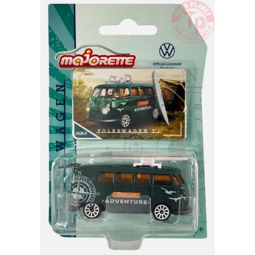 VOLKSWAGEN T1-VERDE SCURO 1/64 MAJORETTE 243A-8 MAJORETTE