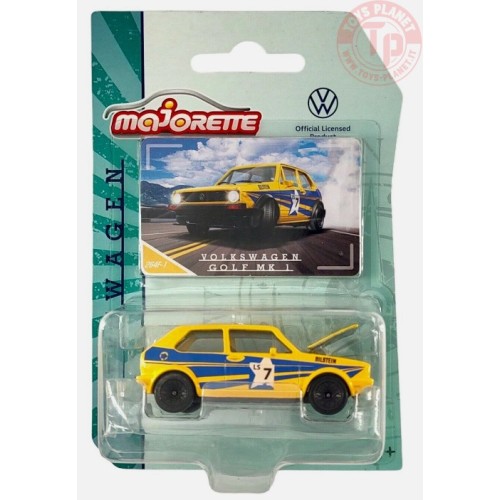 VOLKSWAGEN GOLF MK 1-GIALLO 1/64 MAJORETTE 264F-1 MAJORETTE