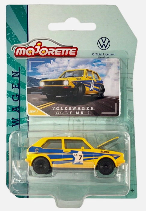 MAJORETTE 264F-1 VOLKSWAGEN GOLF MK 1-GIALLO 1/64 MAJORETTE