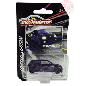 RENAULT CLIO 16S-NERO/VIOLA 1/64 MAJORETTE 221K-1 MAJORETTE