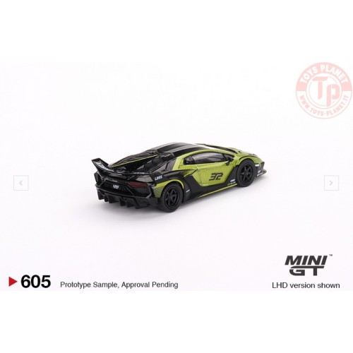 LAMBORGHINI AVENTADOR LB-SILHOUETTE GT EVO LIME 2023 1:64 MGT00605-L MINI GT