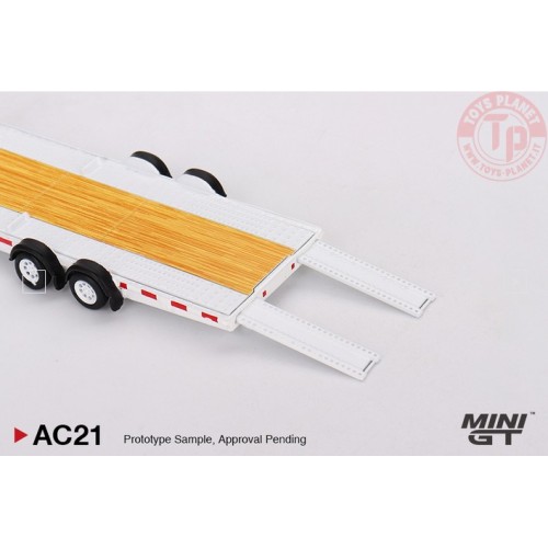 ACCESSORIES CAR HAULER TRAILER WHITE 2024 1:64 MGTAC21 Mini Gt