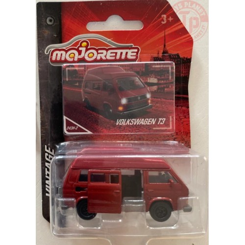 VOLKSWAGEN T3-ROSSO 1/64 MAJORETTE 243H-2 MAJORETTE