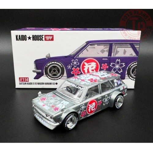 DATSUN 510 WAGON KAIDO GRIGIA 1:64 KHMG114 Mini Gt