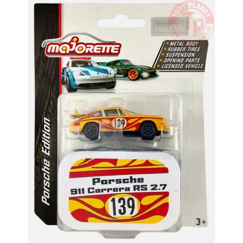 PORSCHE 911 CARRERA RS 2.7-GIALLO 1/64 MAJORETTE N039123 MAJORETTE