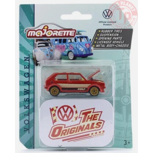 VOLKSWAGEN GOLF MK 1-ROSSO 1/64 MAJ 01 MAJORETTE