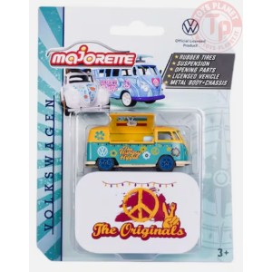 VOLKSWAGEN T1-VERDE CHIARO E GIALLO 1/64 MAJ 04 MAJORETTE