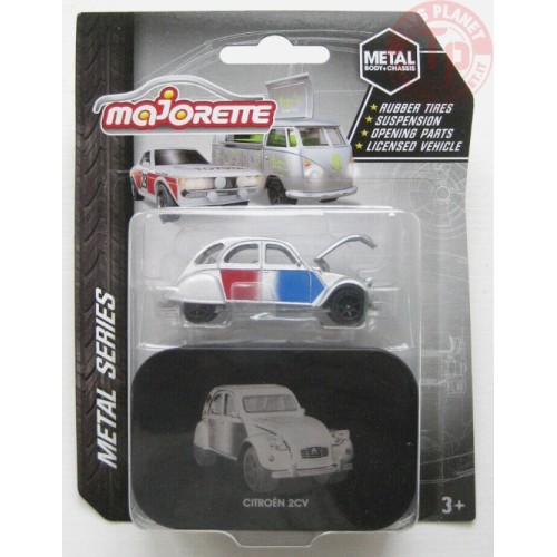 CITROEN 2CV-GRIGIO METALLIZZATO 1/64 MAJ 12 MAJORETTE