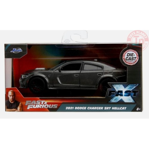 2021 DODGE CHARGER SRT HELLCAT-GRIGIO SCURO 1/32 FAST 03 FAST & FURIOS
