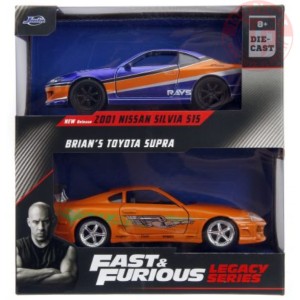 2001 NISSAN SILVIA S15-BRIAN'S TOYOTA SUPRA-1/32 FAST 34254 FAST & FURIOS