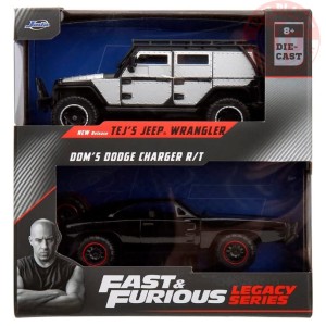 TEJ'S JEEP WRANGLER-DOM'S DODGE CHARGER R/T-1/32 FAST 34252 FAST & FURIOS