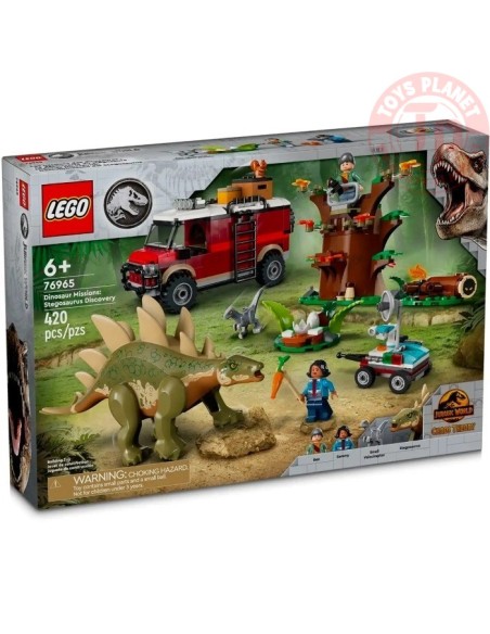 MISSIONE DINOSAURO SCOPERTA DELLO STEGOSAURO LEGO JURASSIC WORLD 76965 LEGO