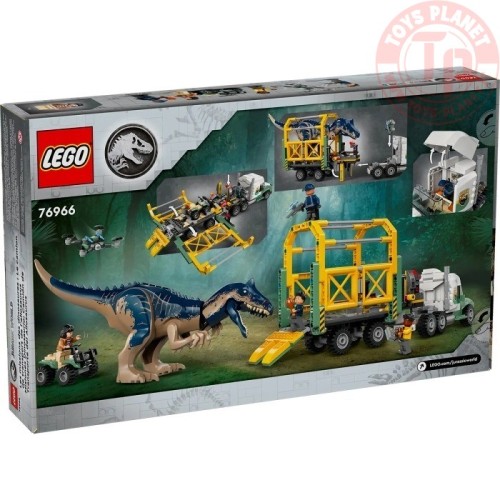 MISSIONE DINOSAURO CAMION DI TRASPORTO DELL’ALLOSAURO LEGO JURASSIC WORLD 76966 LEGO
