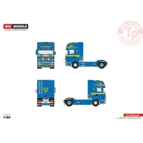 SCANIA R4 TOPLINE 4X2 K. VERWEIJ WSI 01-4134 WSI MODELS