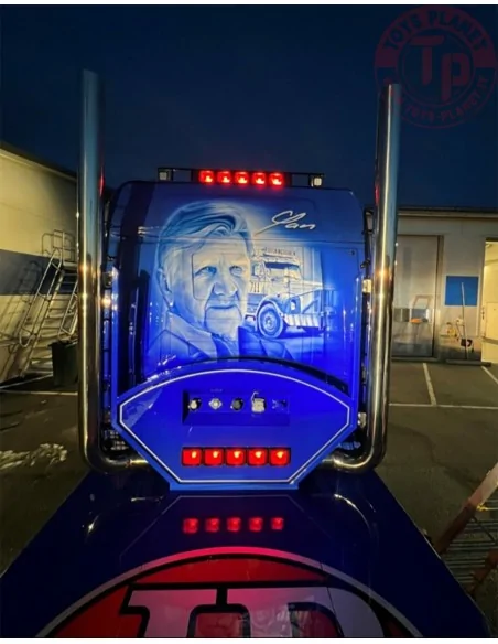 SCANIA R NORMAL CR20N 6X2 TAG AXLE SEMI WHEEL WELL LOW LOADER - 4 AXLE JB BILBÄRGNING WSI 01-4282 WSI MODELS