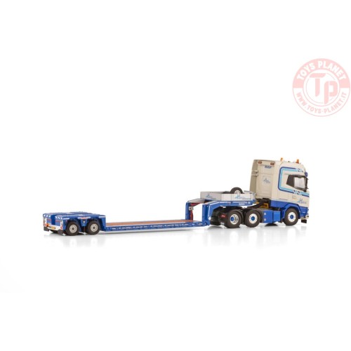 DAF XG+ 6X2 TWIN STEER EURO LOW LOADER - 2 AXLE L.A. VAN DEN HEUVEL WSI 01-4175 WSI MODELS