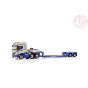 DAF XG+ 6X2 TWIN STEER EURO LOW LOADER - 2 AXLE L.A. VAN DEN HEUVEL WSI 01-4175 WSI MODELS