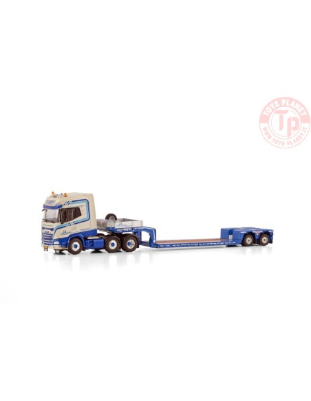 DAF XG+ 6X2 TWIN STEER EURO LOW LOADER - 2 AXLE L.A. VAN DEN HEUVEL WSI 01-4175 WSI MODELS