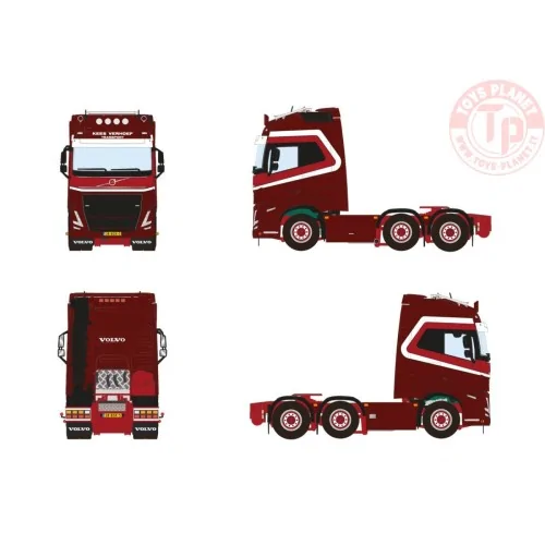 VOLVO FH5 GLOBETROTTER XL 6X2 TWIN STEER KEES VERHOEF TRANSPORT WSI 01-4099 WSI MODELS