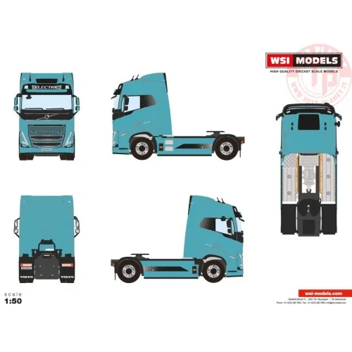 VOLVO FH5 GLOBETROTTER ELECTRIC 4X2 PREMIUM LINE WSI 04-2199 WSI MODELS