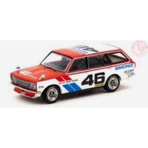 DATSUN BLUEBIRD 510 WAGON-BRE DATSUN-BIANCO 1/64 T64G-026-BRE46 TARMAC WORKS