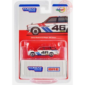 DATSUN BLUEBIRD 510 WAGON-BRE DATSUN-BIANCO 1/64 T64G-026-BRE46 TARMAC WORKS