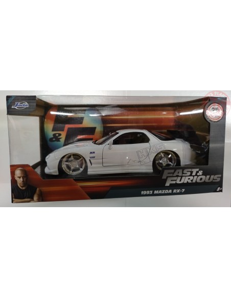 1993 MAZDA RX-7-BIANCO 1/24 FAST 32607 FAST & FURIOS
