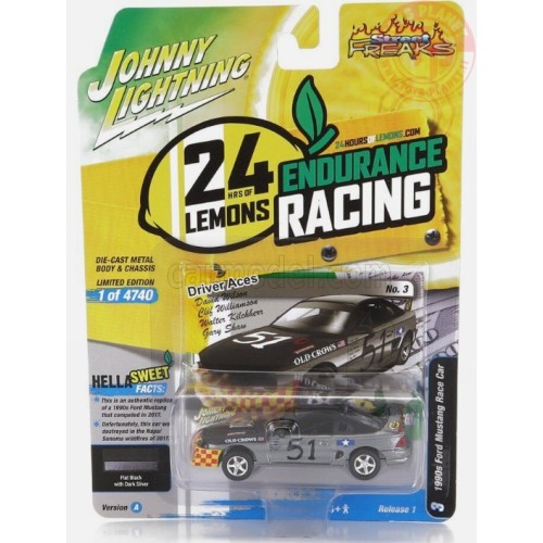1990S FORD MUSTANG RACE CAR 1/64 JL 05825 JOHNNY LIGHTNING 1:64