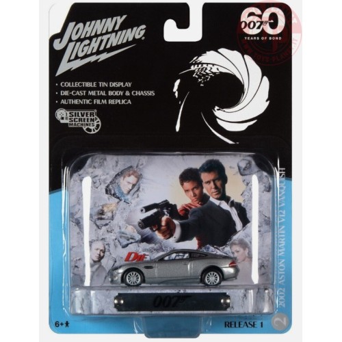 2002 ASTON MARTIN V12 VANQUISH 1/64 JL 04510 JOHNNY LIGHTNING 1:64