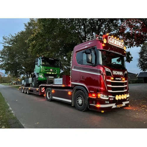 SCANIA S NORMAL CS20N 4X2 SEMI LOW LOADER - 3 AXLE ERWIN GERDEZ WSI 01-4189 WSI MODELS