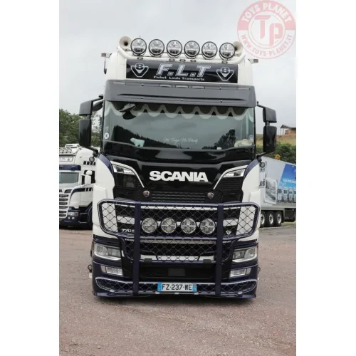 SCANIA S HIGHLINE CS20H 6X2 TWIN STEER REEFER TRAILER - 3 AXLE F.L.T WSI 01-4334 WSI MODELS