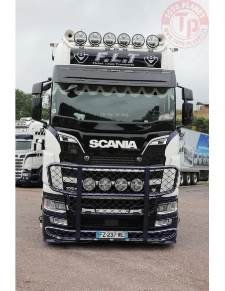 SCANIA S HIGHLINE CS20H 6X2 TWIN STEER REEFER TRAILER - 3 AXLE F.L.T WSI 01-4334 WSI MODELS