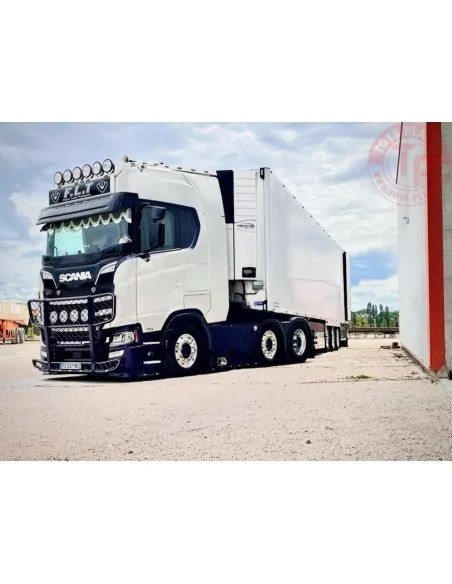 SCANIA S HIGHLINE CS20H 6X2 TWIN STEER REEFER TRAILER - 3 AXLE F.L.T WSI 01-4334 WSI MODELS
