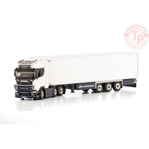 SCANIA S HIGHLINE CS20H 6X2 TWIN STEER REEFER TRAILER - 3 AXLE F.L.T WSI 01-4334 WSI MODELS