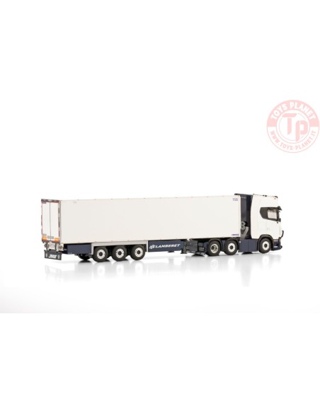 SCANIA S HIGHLINE CS20H 6X2 TWIN STEER REEFER TRAILER - 3 AXLE F.L.T WSI 01-4334 WSI MODELS